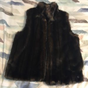 Faux fur vest